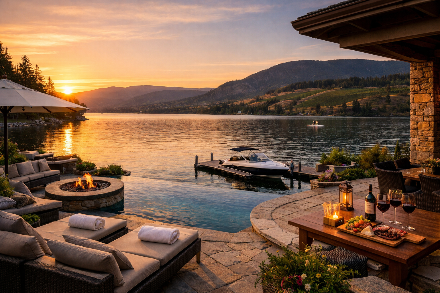 A Week in a Luxury Waterfront Estate in the Okanagan