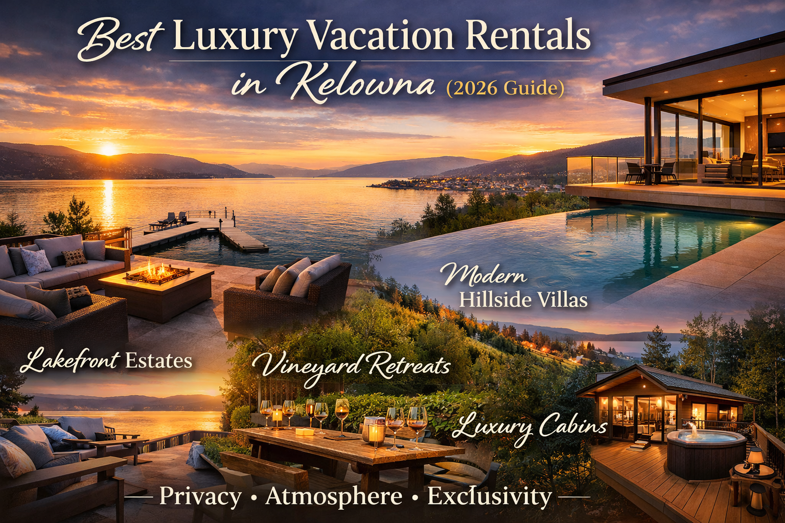 Best Luxury Vacation Rentals in Kelowna (2026 Guide)