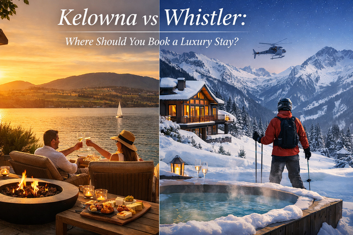 Kelowna vs Whistler: Where Should You Book a Luxury Stay?