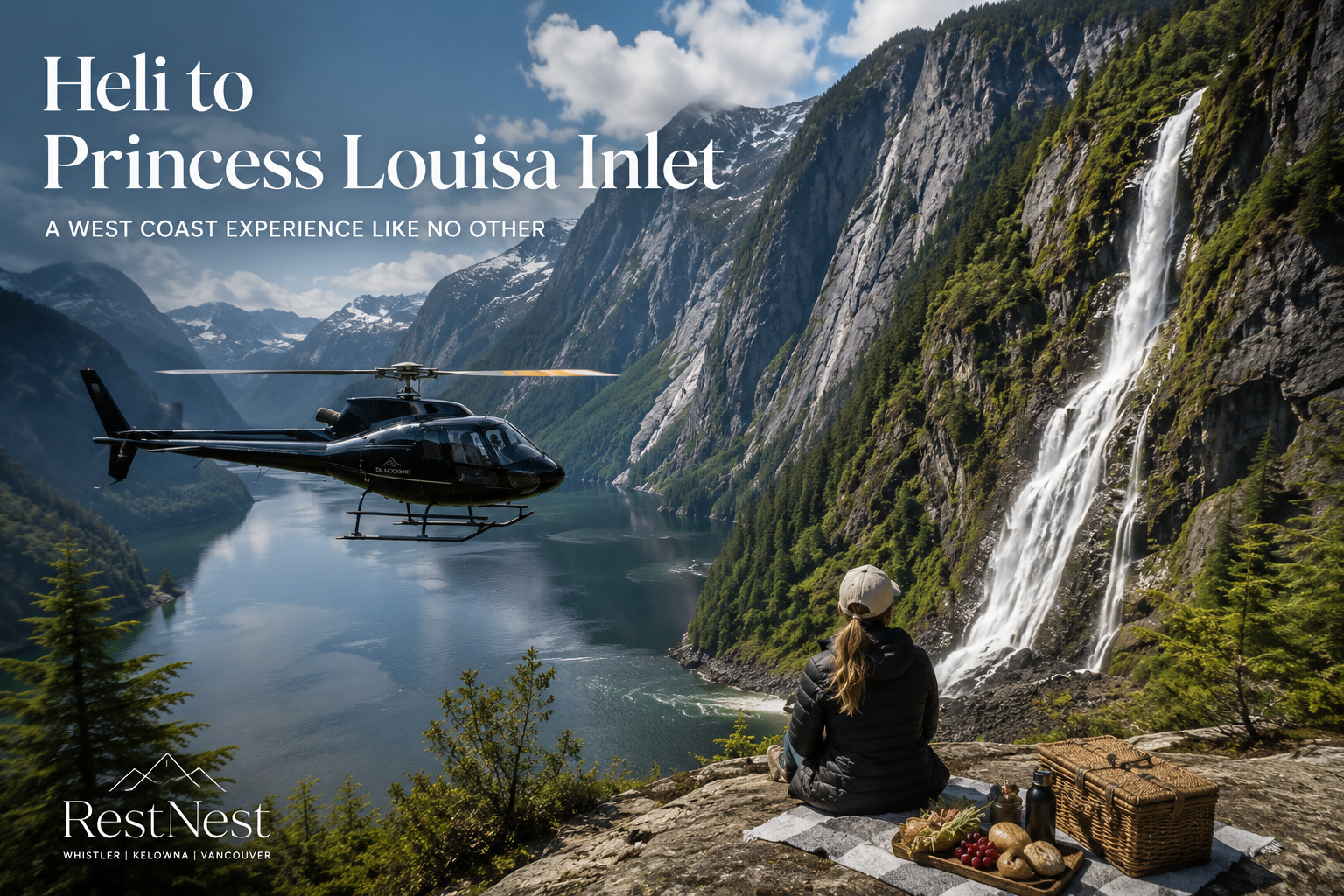 Heli to Princess Louisa Inlet